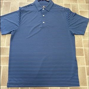 Footjoy Mens Athletic Fit Classic Stripe Self Collar. Large